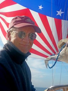 tom with spinnaker