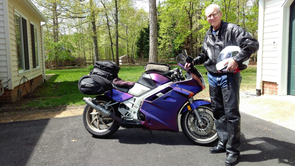 Tom with Honda VFR